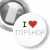Przypinka z żabką I love topshop