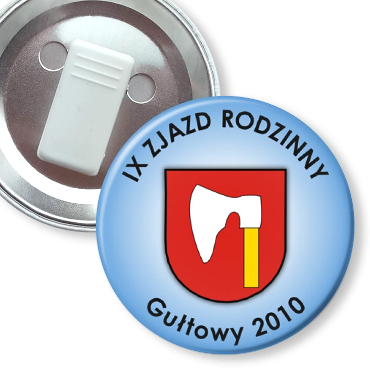przypinka z żabką IX Zjazd Rodzinny - Gułtowy 2010