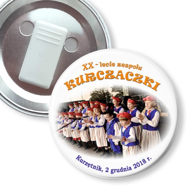 przypinka z żabką Kurczaczki