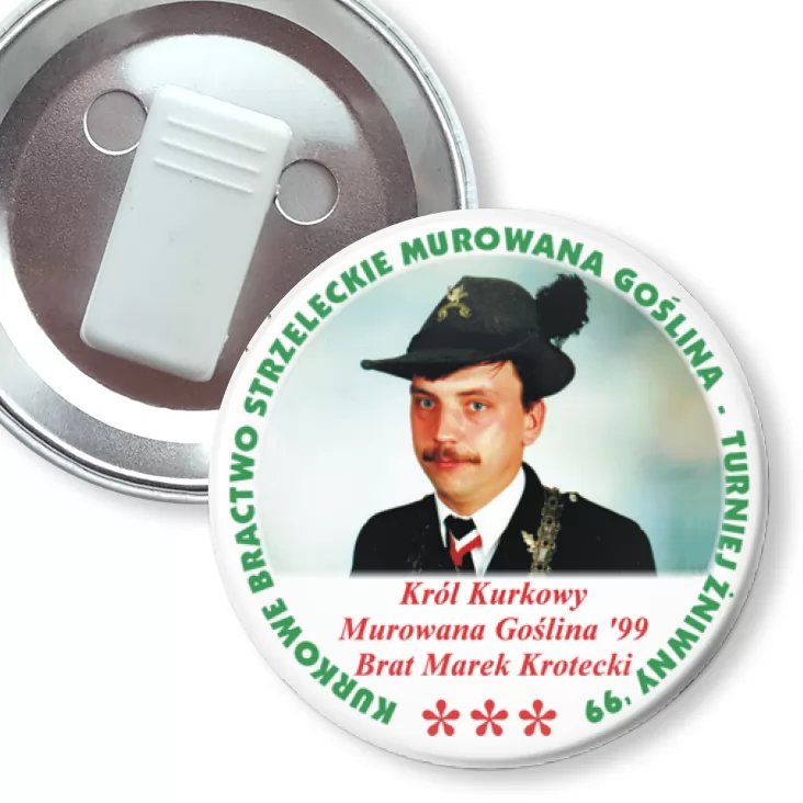przypinka z żabką Kurkowe Bractwo Strzeleckie Murowana Goślina - Turniej Żniwny