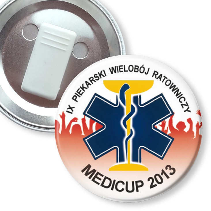 przypinka z żabką Medicup 2013