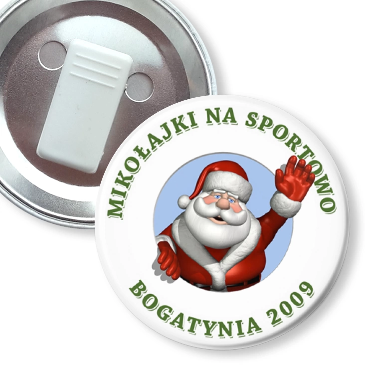 przypinka z żabką Mikołajki Bogatynia E