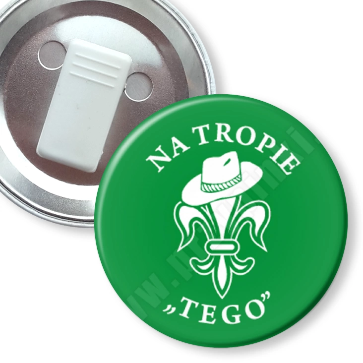przypinka z żabką Na tropie TEGO