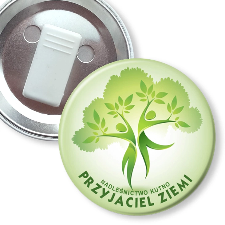 przypinka z żabką Nadleśnictwo Kutno