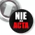 Przypinka z żabką Nie dla ACTA