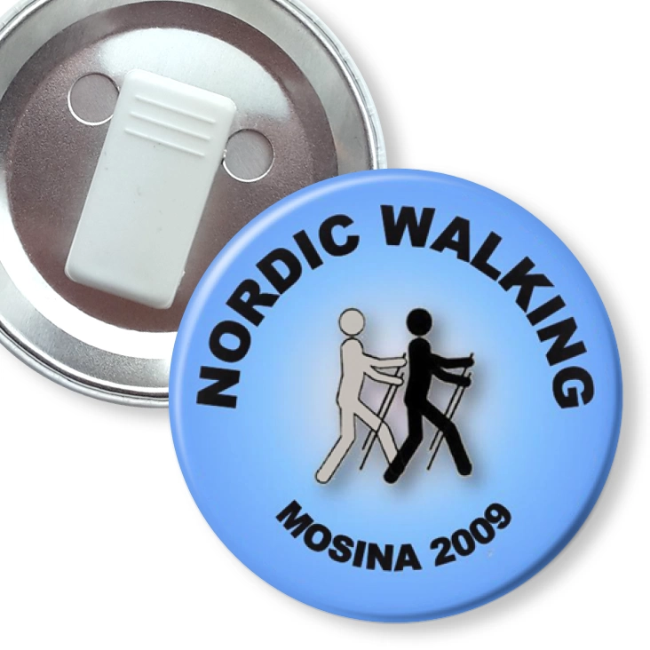 przypinka z żabką Nordic Walking
