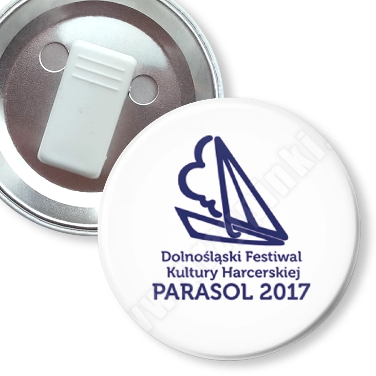 przypinka z żabką Parasol 2017