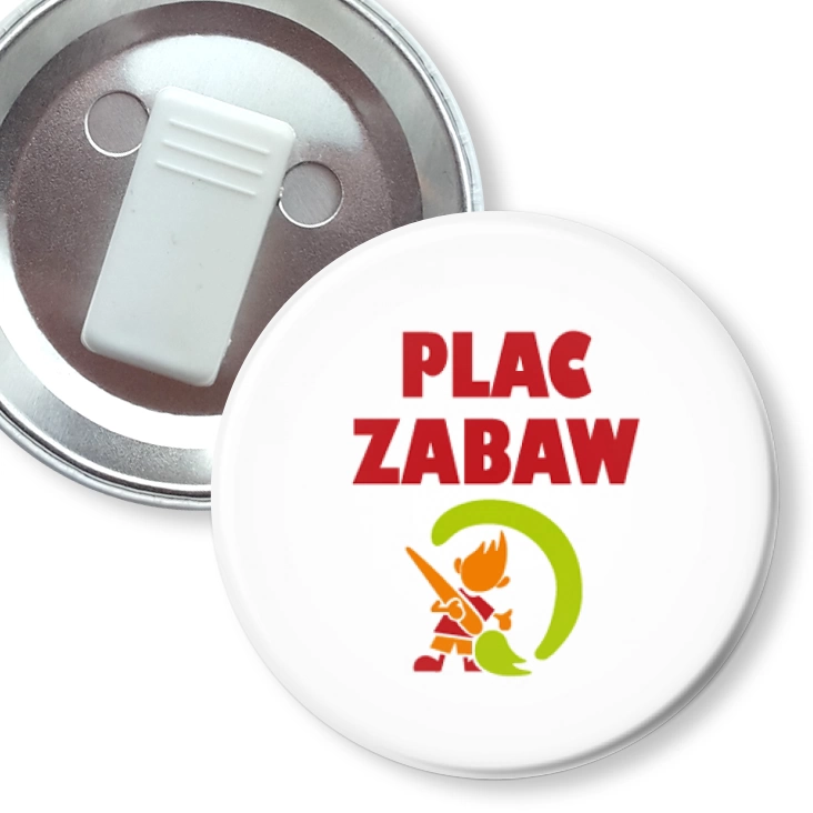 przypinka z żabką Plac zabaw