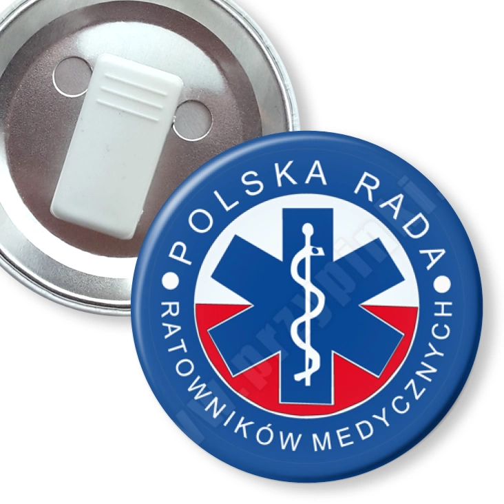przypinka z żabką Polska Rada Ratowników Medycznych