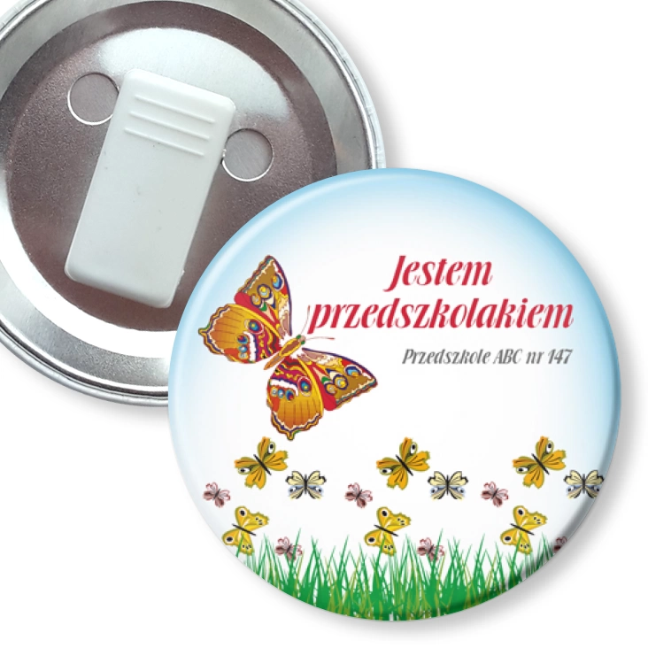 przypinka z żabką Przedszkole ABC nr 147