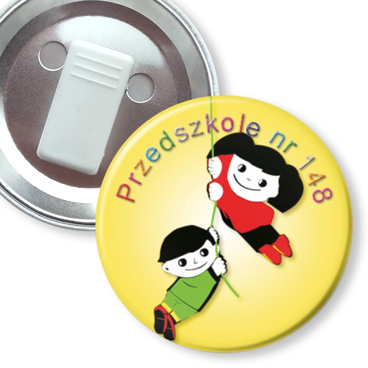 przypinka z żabką Przedszkole nr 148