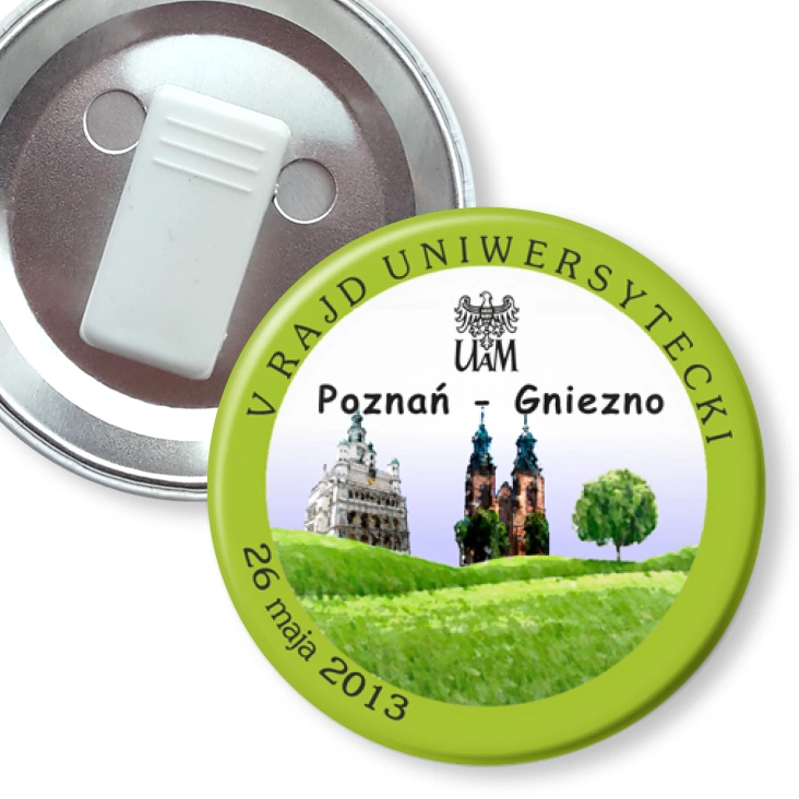 przypinka z żabką Rajd UAM