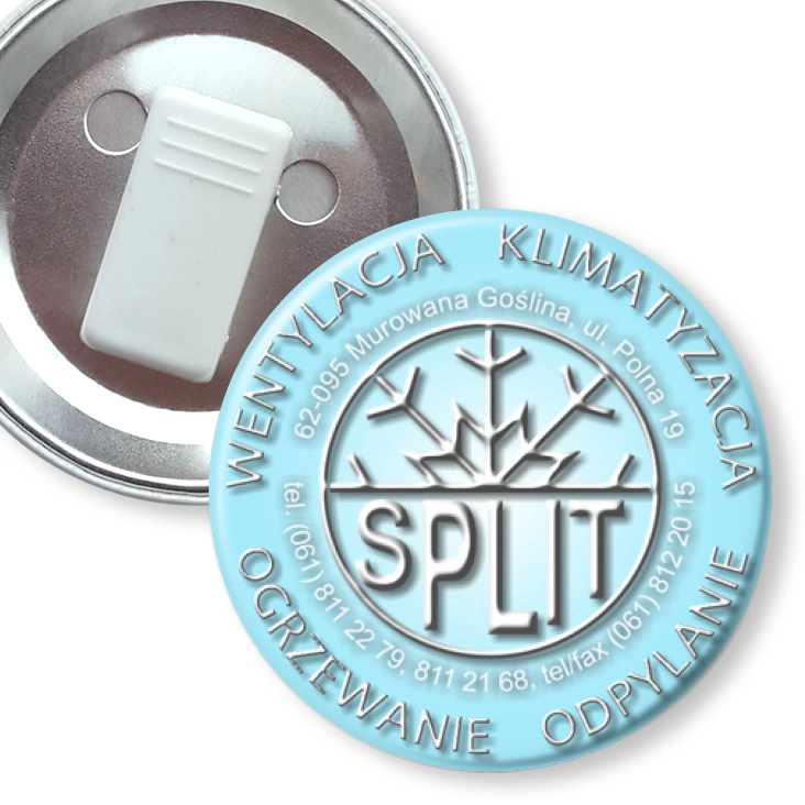 przypinka z żabką SPLIT