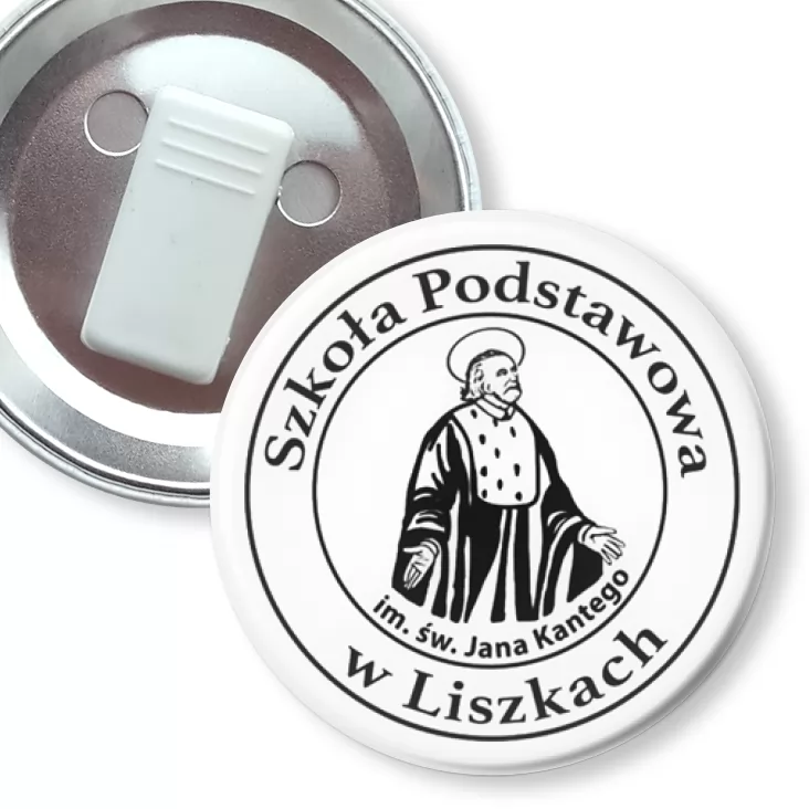 przypinka z żabką Szkoła Podstawowa w Liszkach