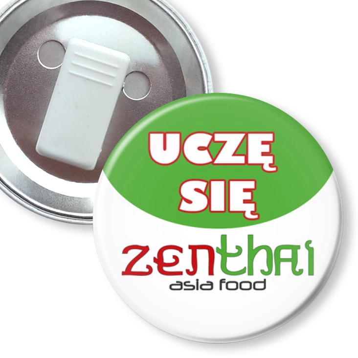 przypinka z żabką Uczę się - Zenthai