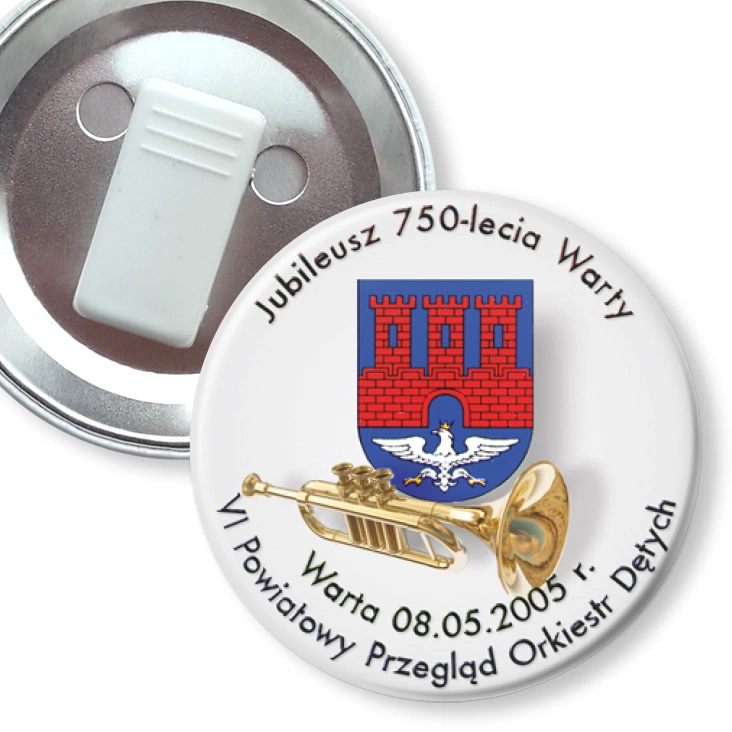 przypinka z żabką VI Powiatowy Przegląd Orkiestr Dętych - Warta 2005