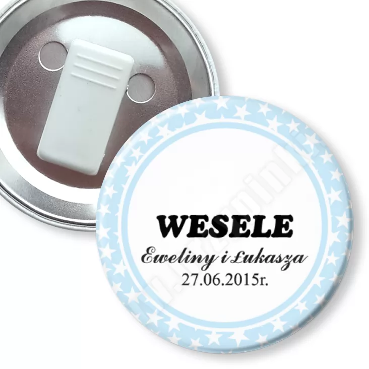 przypinka z żabką Wesele