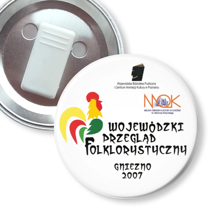 przypinka z żabką Wojewódzki Przegląd Folklorystyczny - Gniezno 2007