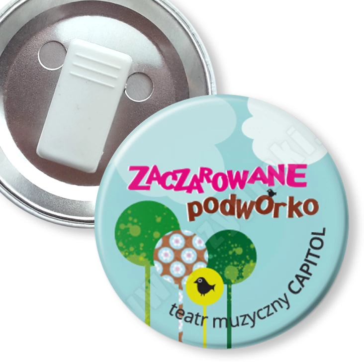 przypinka z żabką Zaczarowane Podwórko