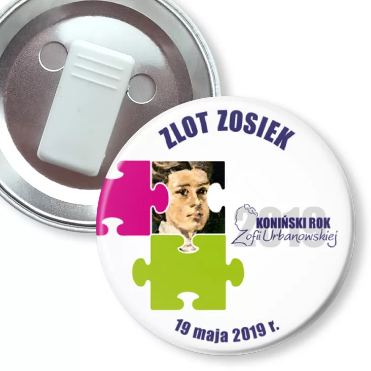 przypinka z żabką Zlot Zosiek 2019