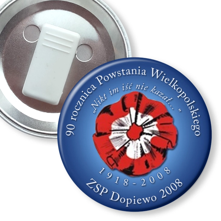przypinka z żabką 90 rocznica Powstania Wielkopolskiego