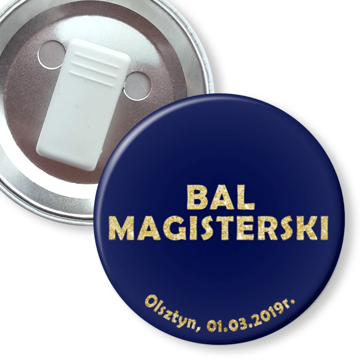 przypinka z żabką Bal Magisterski 2019