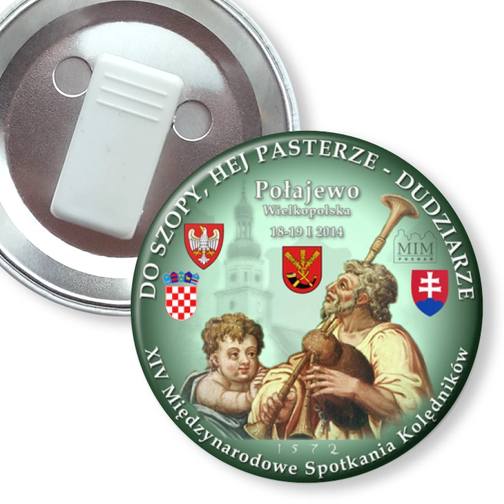 przypinka z żabką Dudziarze 2014
