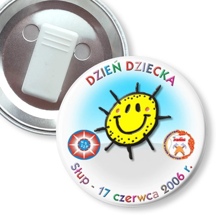 przypinka z żabką Dzień Dziecka w Słupie