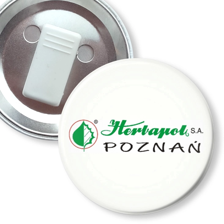 przypinka z żabką Herbapol S.A. - Poznań