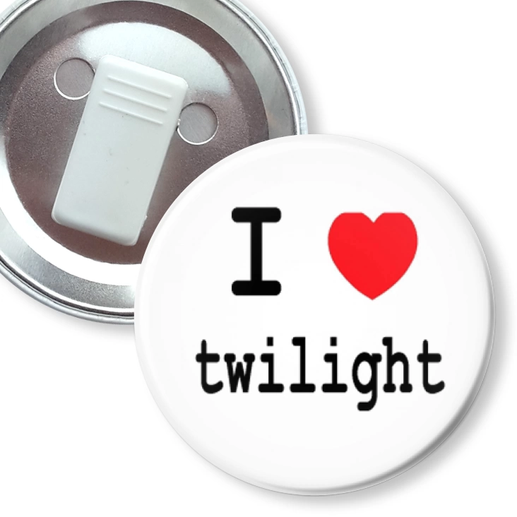 przypinka z żabką I love twilight