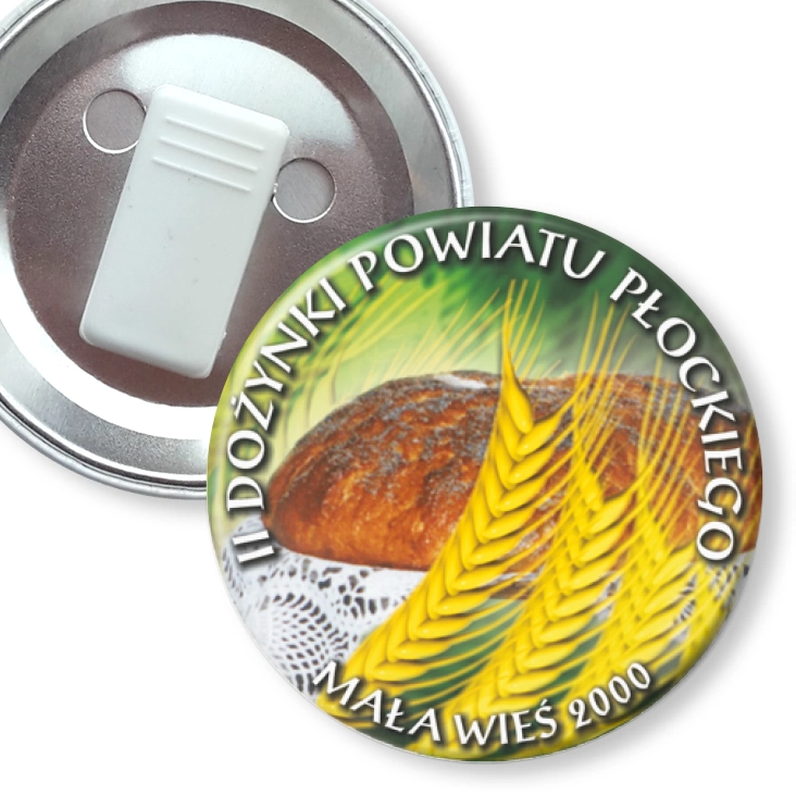 przypinka z żabką II Dożynki Powiatu Płockiego