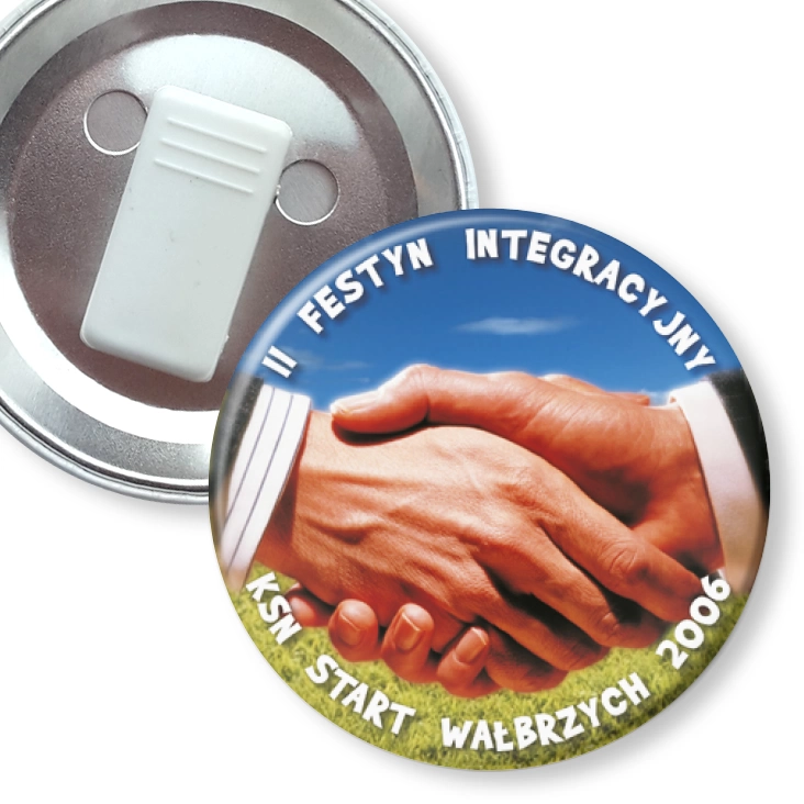 przypinka z żabką II Festyn Integracyjny