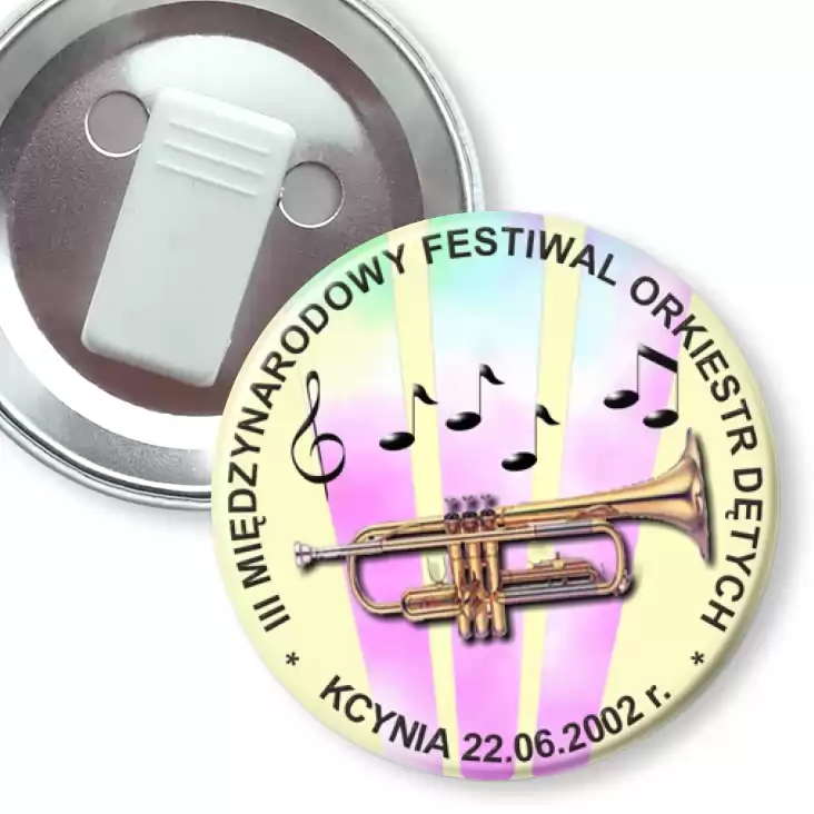 przypinka z żabką III Międzynarodowy Festiwal Orkiestr Dętych