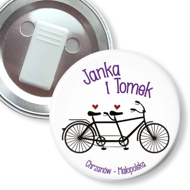 przypinka z żabką Janka i Tomek