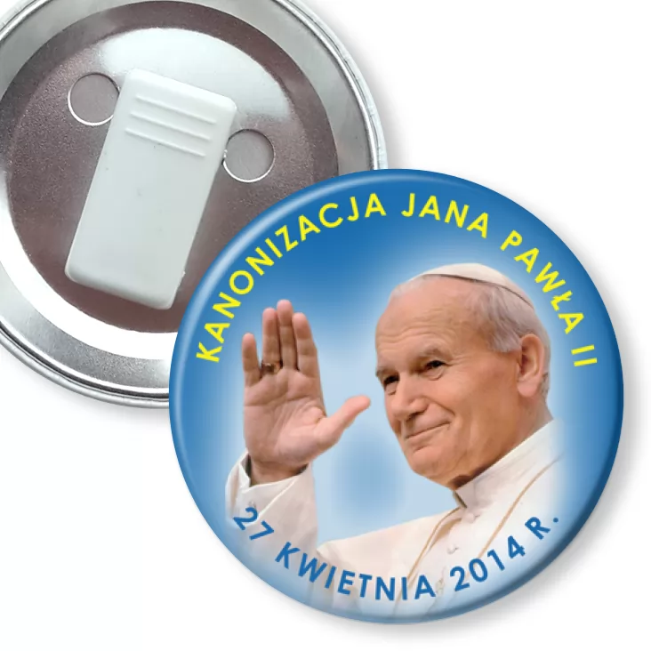 przypinka z żabką Kanonizacja Jana Pawła II