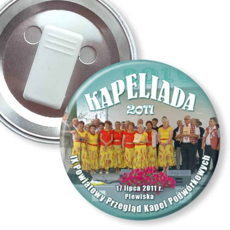 przypinka z żabką Kapeliada 2011