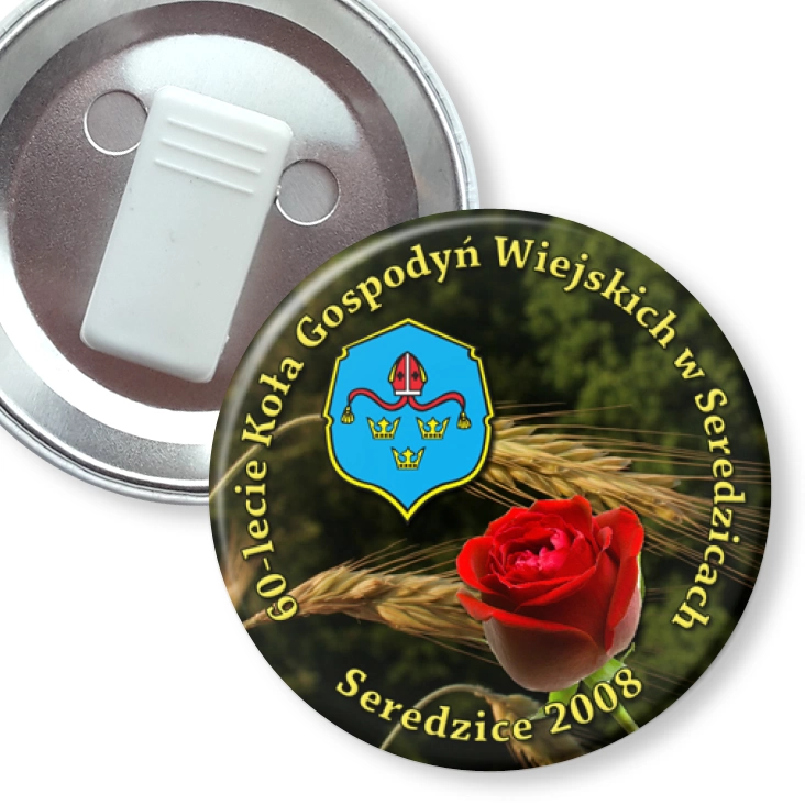 przypinka z żabką KGW Seredzice