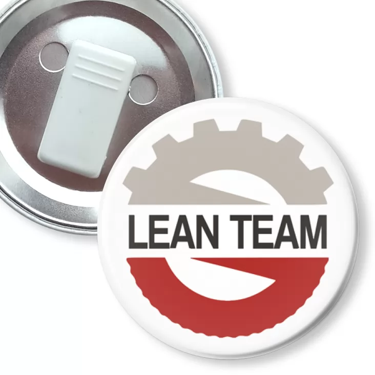 przypinka z żabką Lean Team