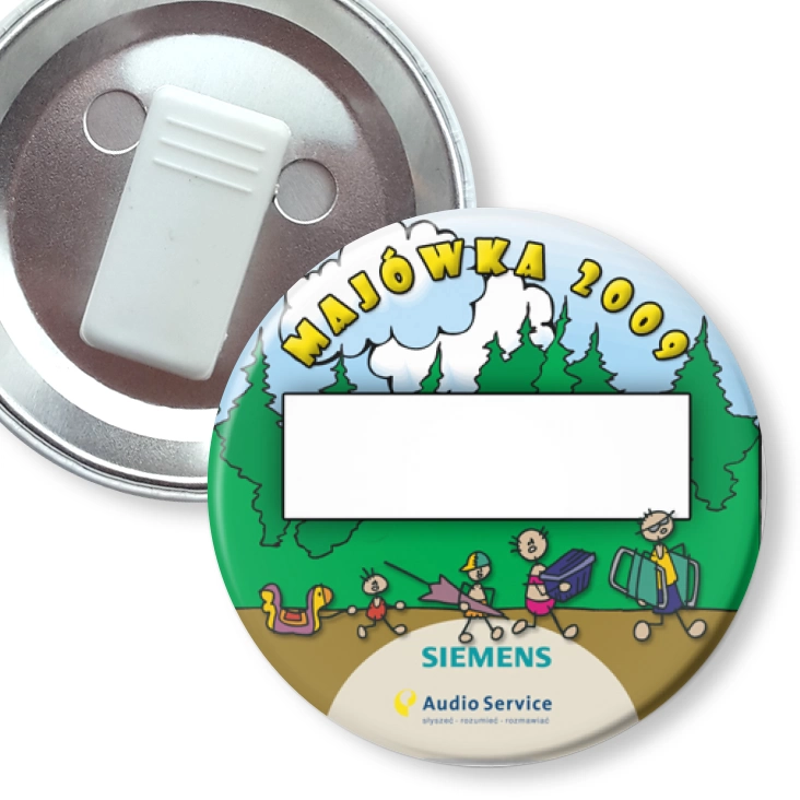 przypinka z żabką Majówka 2009