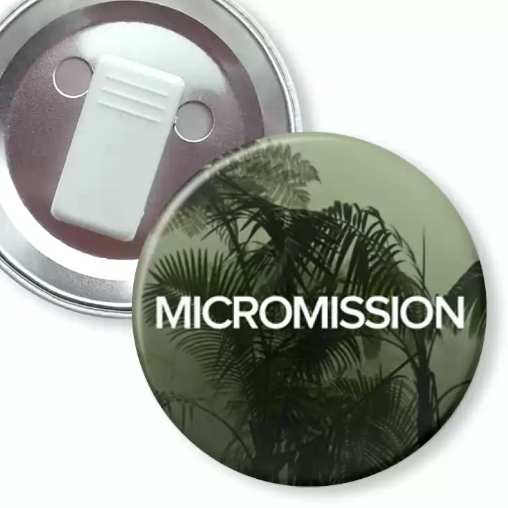 przypinka z żabką Micromission