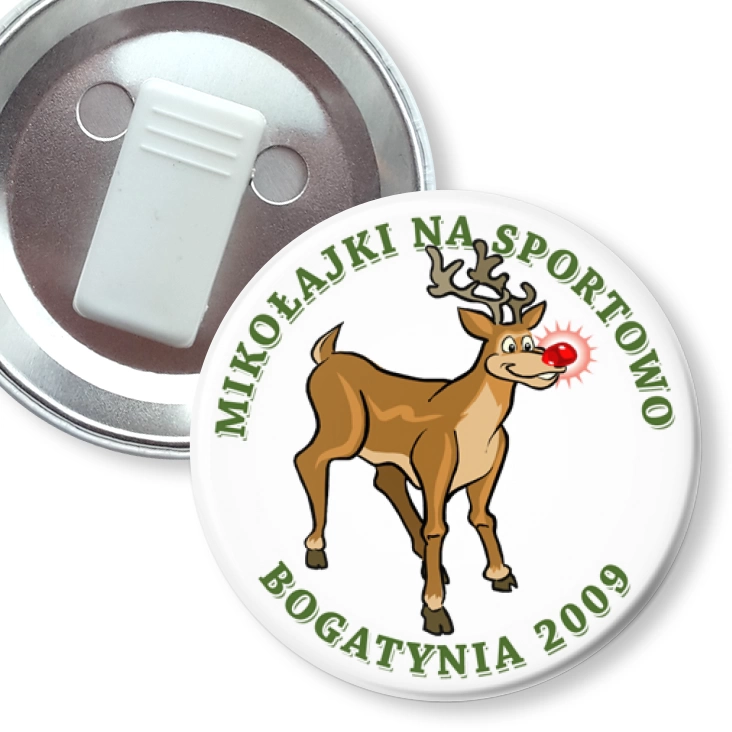 przypinka z żabką Mikołajki Bogatynia F