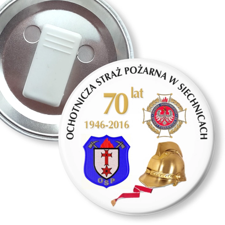przypinka z żabką OSP Siechnice