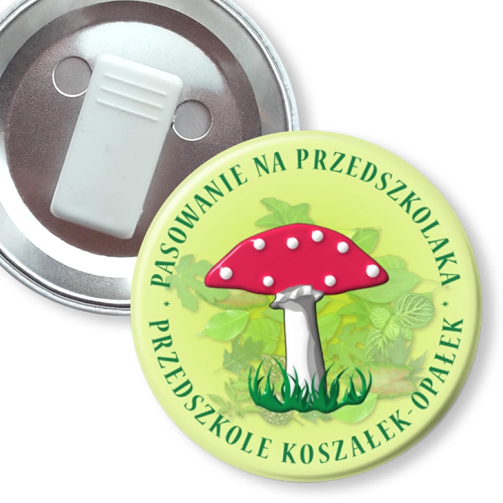 przypinka z żabką Pasowanie na przedszkolaka