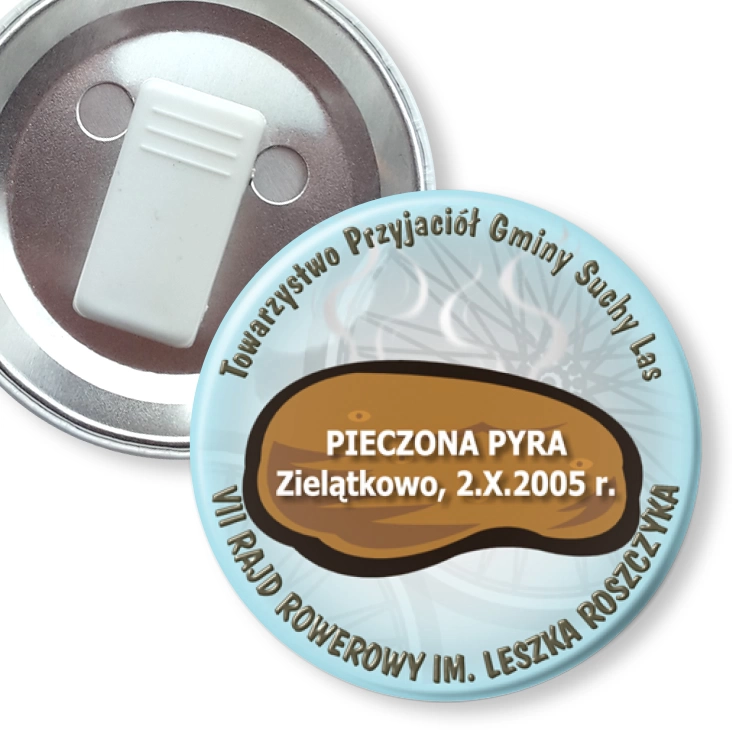 przypinka z żabką Pieczona Pyra 2005