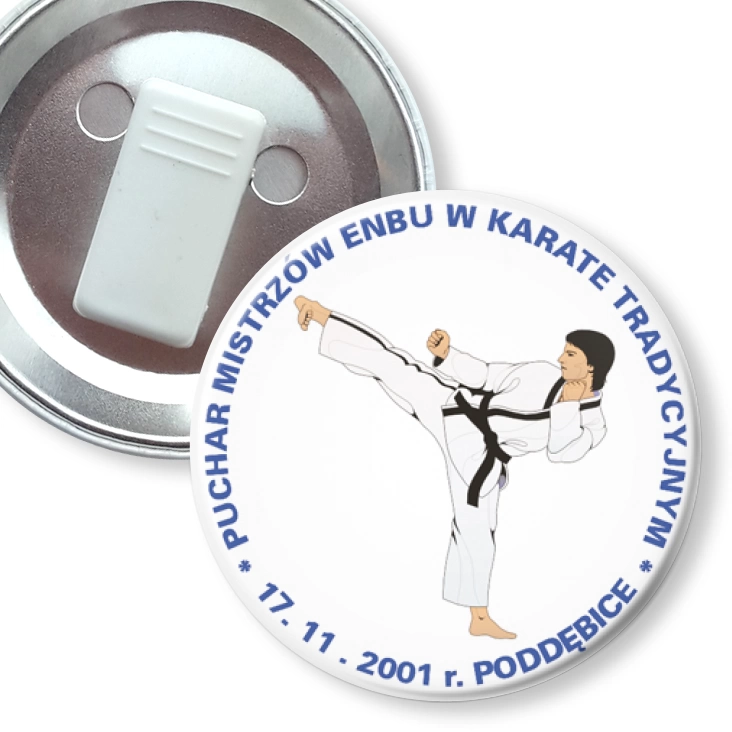 przypinka z żabką Puchar Mistrzów Enbu w Karate Tradycyjnym