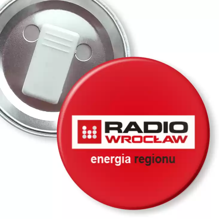 przypinka z żabką Radio Wrocław