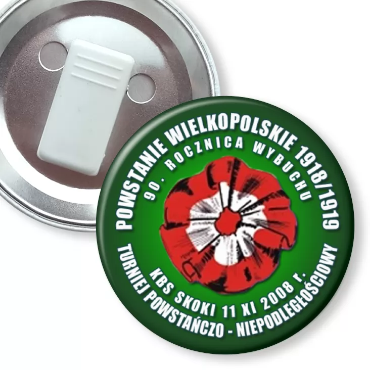 przypinka z żabką Rocznica Wybuchu Powstania Wielkopolskiego