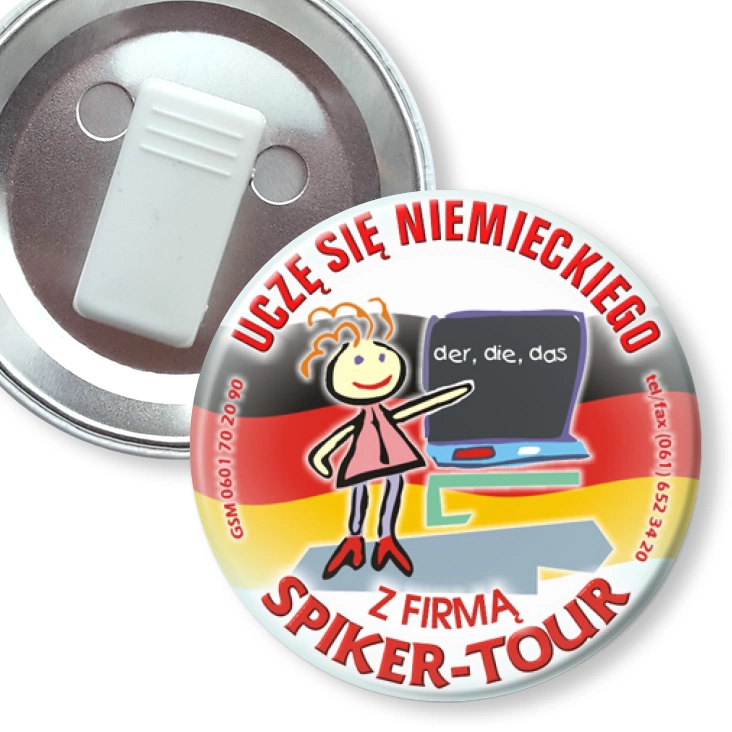 przypinka z żabką Spiker-Tour