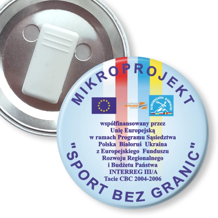 przypinka z żabką Sport bez granic