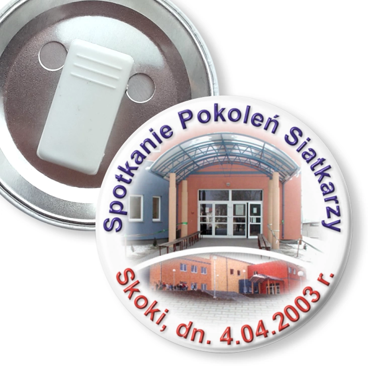 przypinka z żabką Spotkanie Pokoleń Siatkarzy